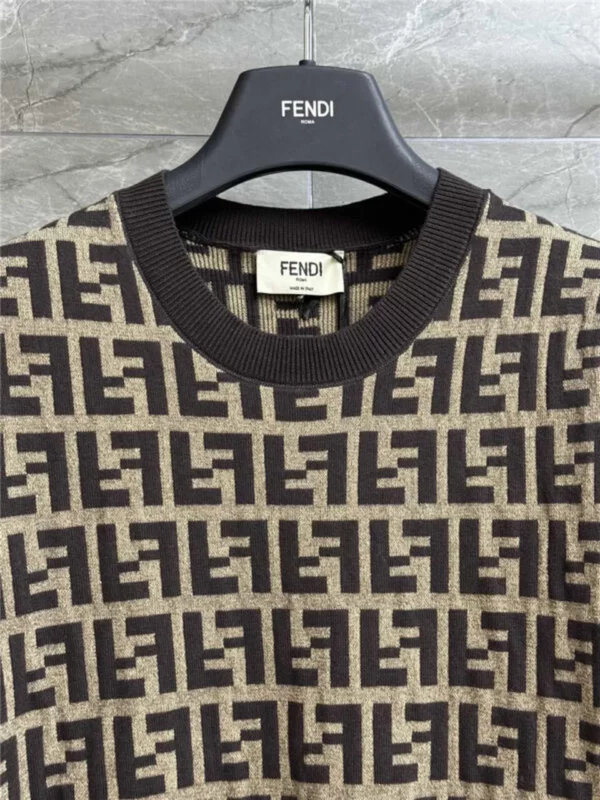 Fendi old flower knitted short sleeve