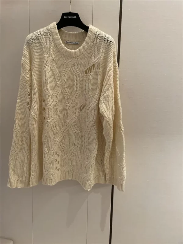 acne studios new hole sweater