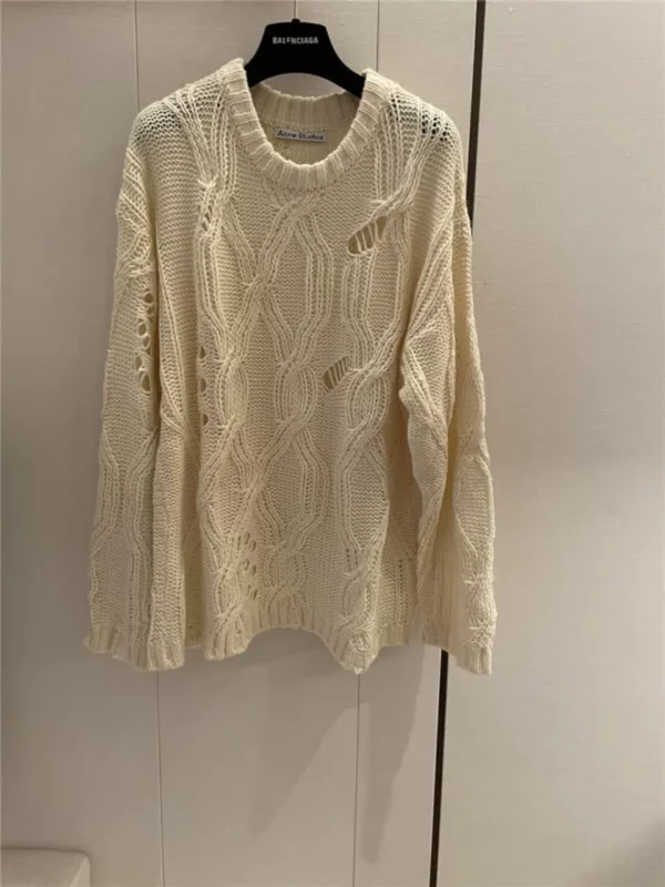 acne studios new hole sweater