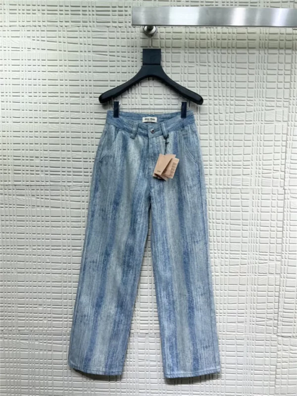 miumiu denim trousers