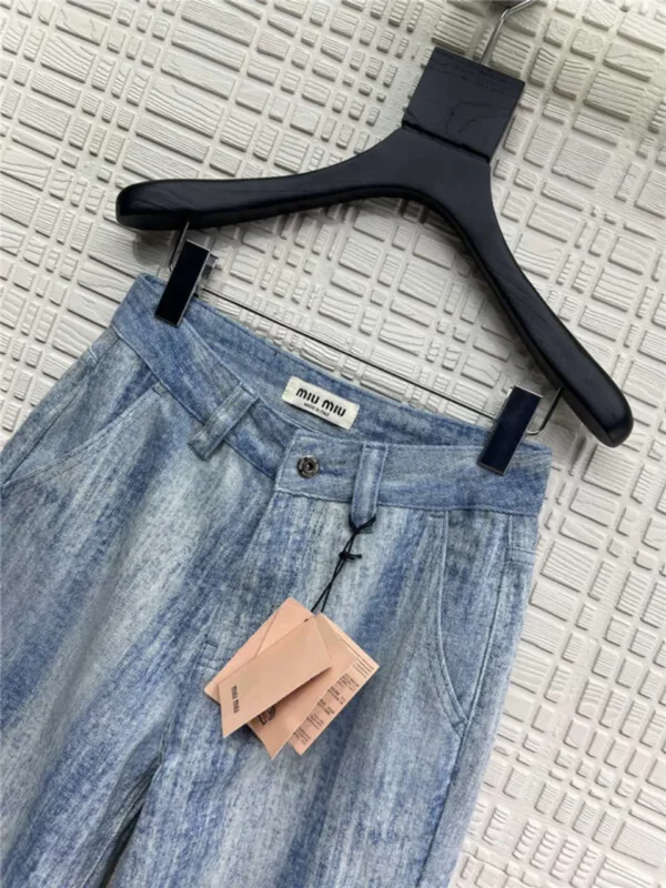 miumiu denim trousers