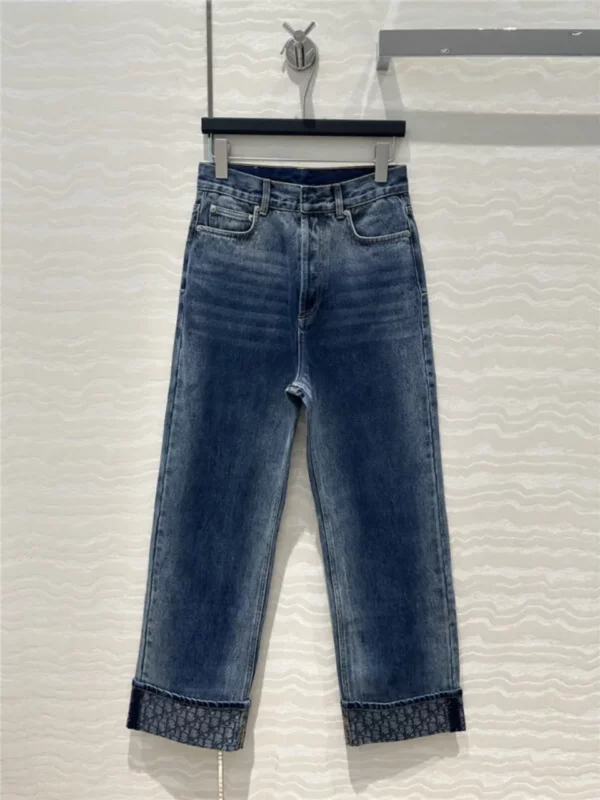 dior washed straight jeans - Replica Dior