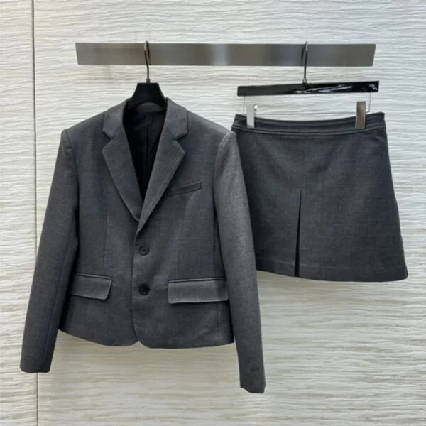 celine lapel long sleeve suit