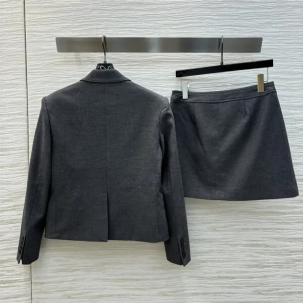 celine lapel long sleeve suit