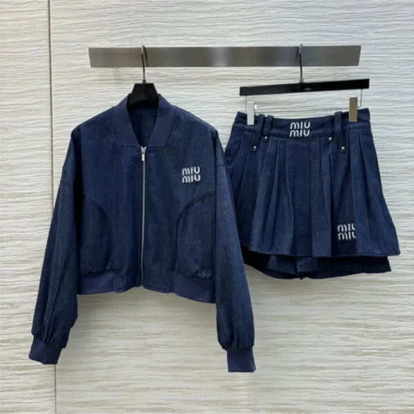 miumiu jacket denim suit