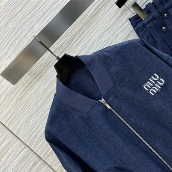 miumiu jacket denim suit