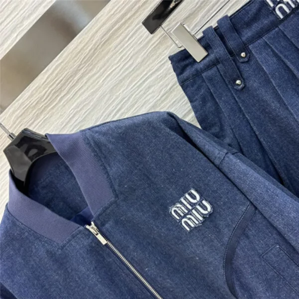 miumiu jacket denim suit