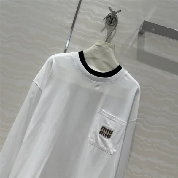 miumiu basic long sleeved T shirt