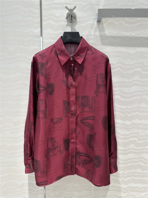 Hermes silk shirt