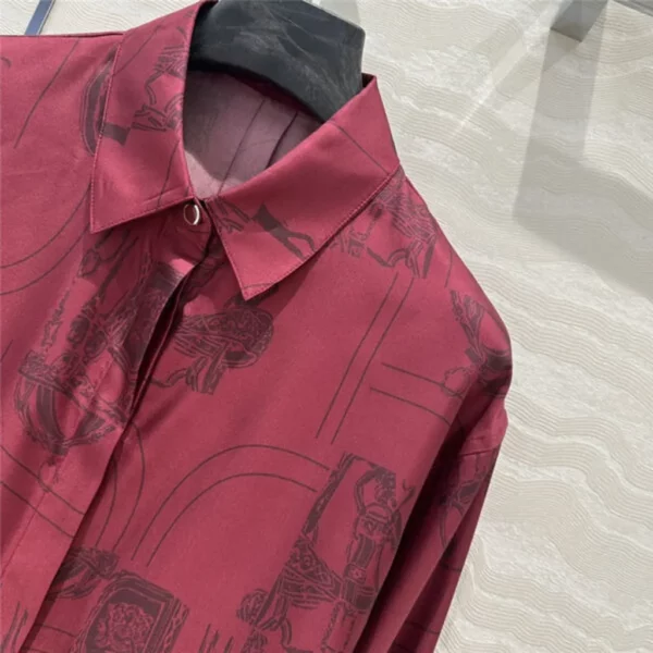 Hermes silk shirt