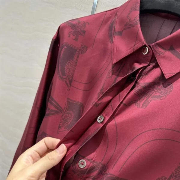 Hermes silk shirt