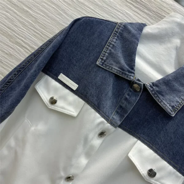 prada lapel denim jacket