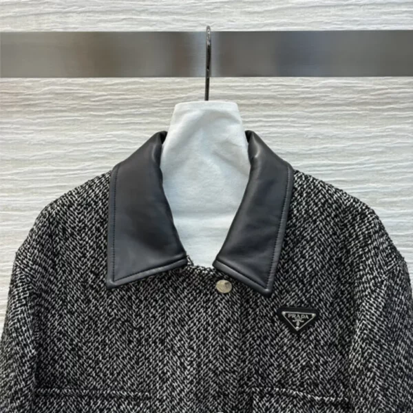 prada patchwork wool coat