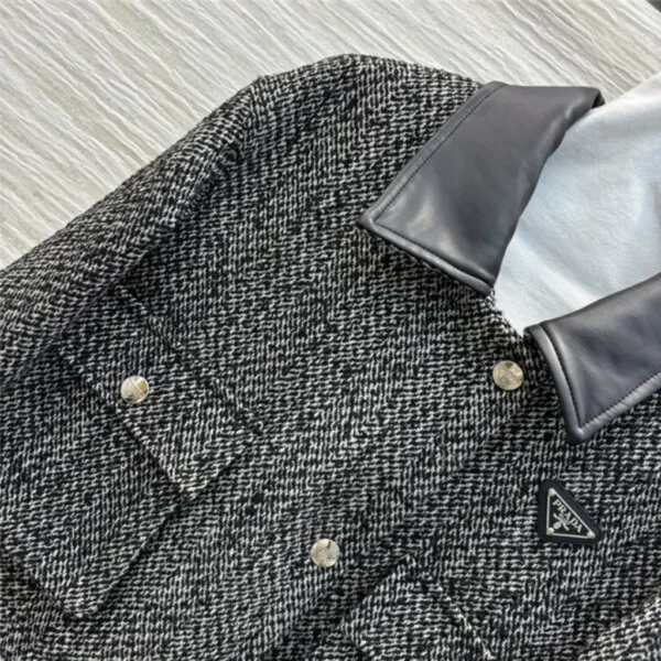 prada patchwork wool coat