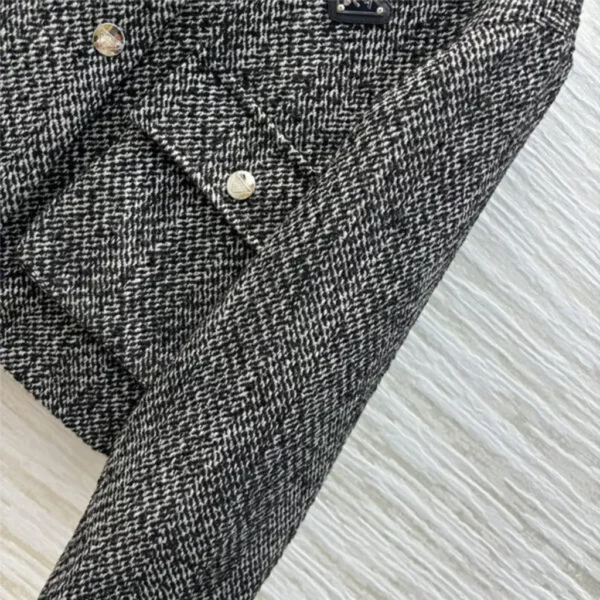 prada patchwork wool coat