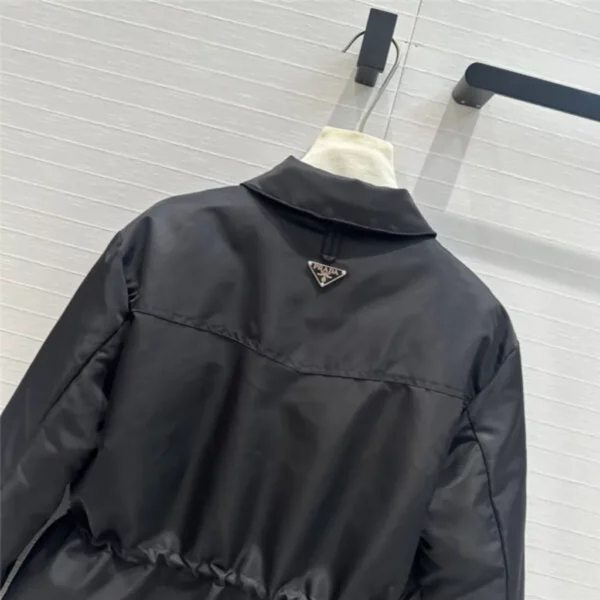 Prada lapel double pocket down jacket