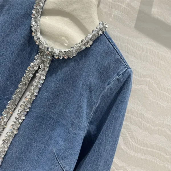 miumiu beaded denim jacket