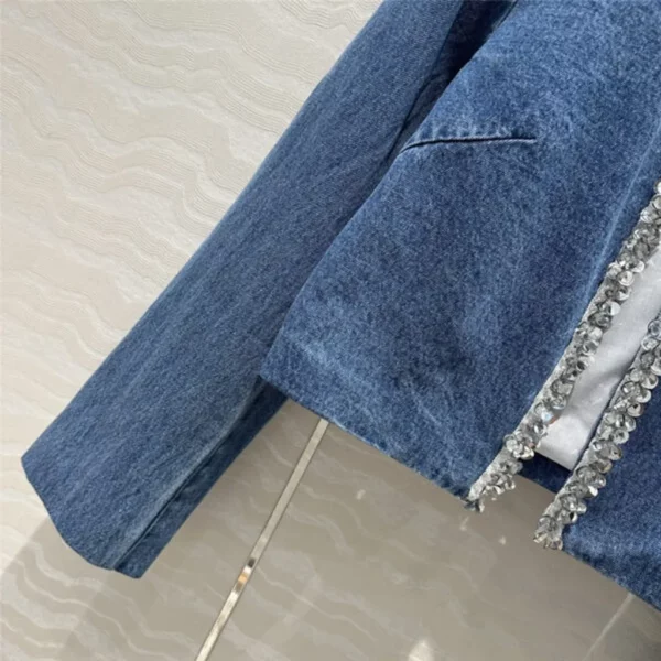 miumiu beaded denim jacket