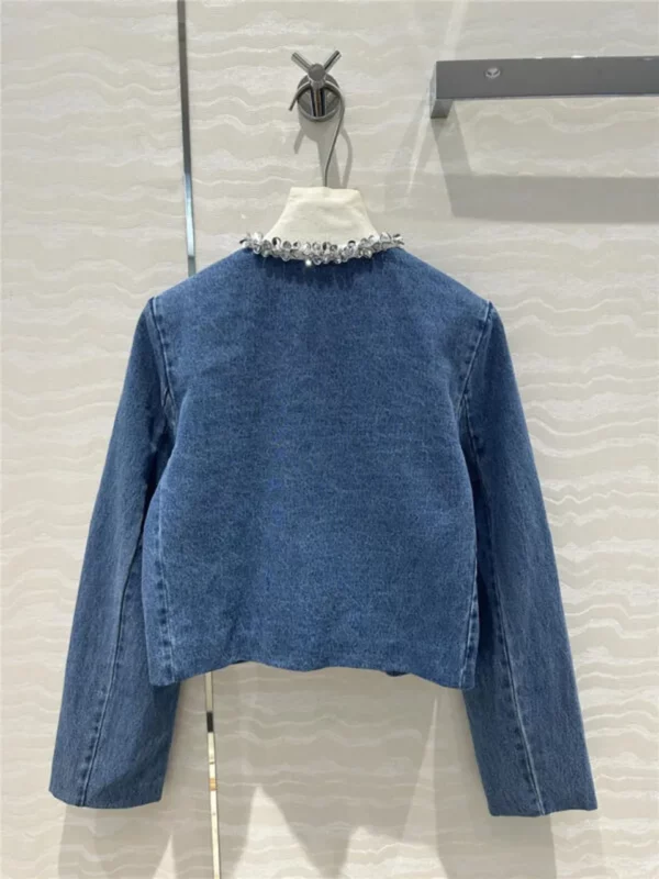 miumiu beaded denim jacket