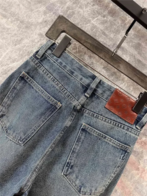 louis vuitton LV rhinestone denim trousers - Replica Louis Vuitton