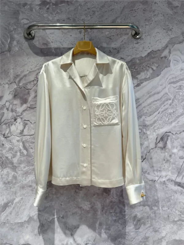 loewe acetate silk shirt