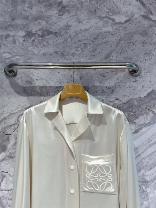 loewe acetate silk shirt