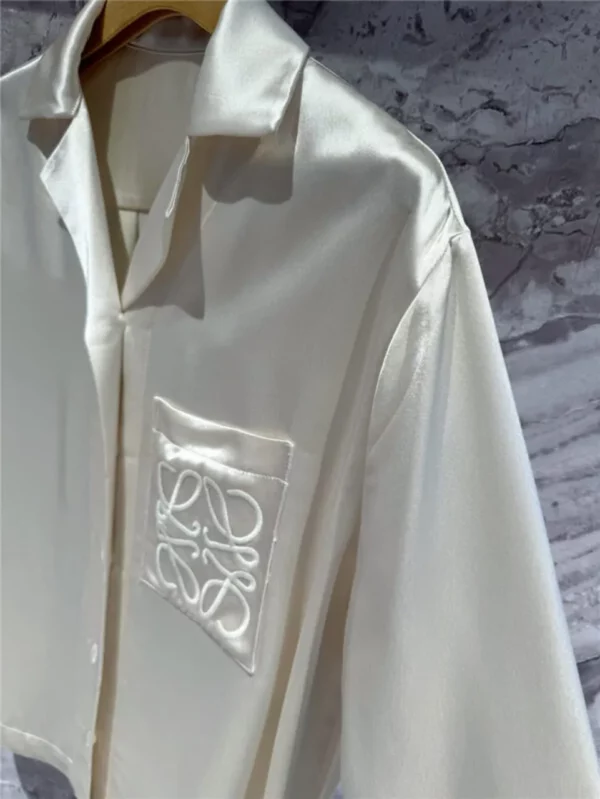 loewe acetate silk shirt