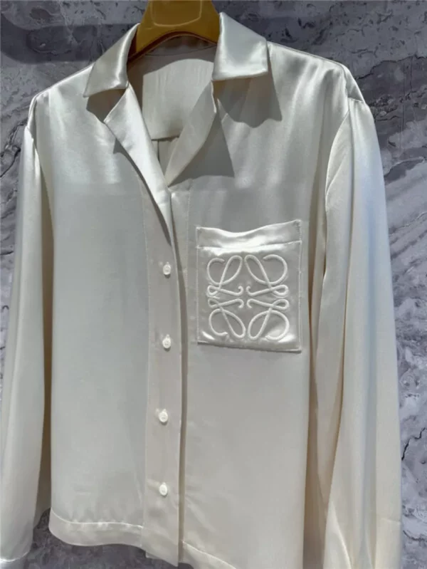 loewe acetate silk shirt