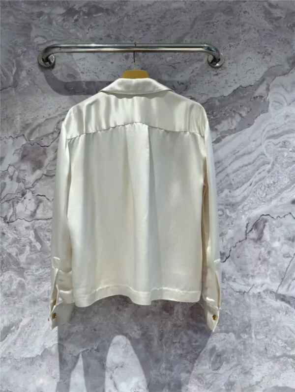 loewe acetate silk shirt