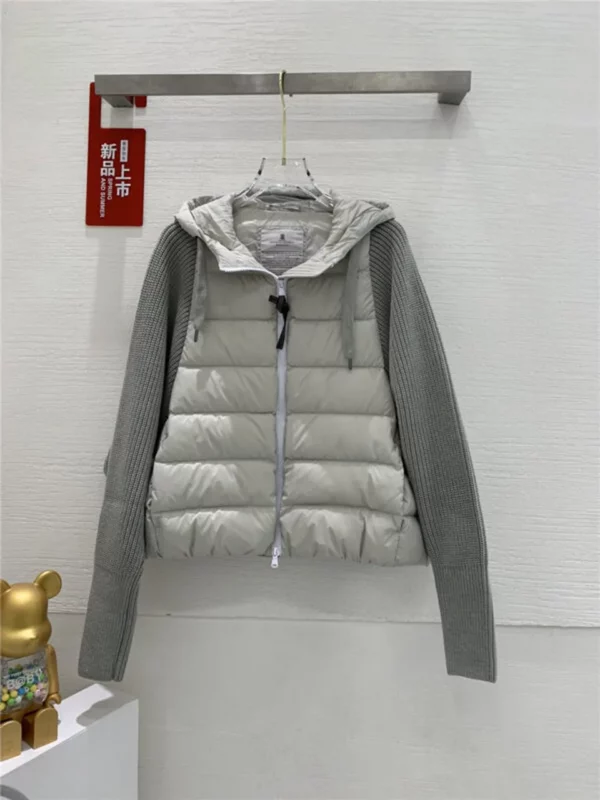 Brunello Cucinelli hooded zip up down jacket