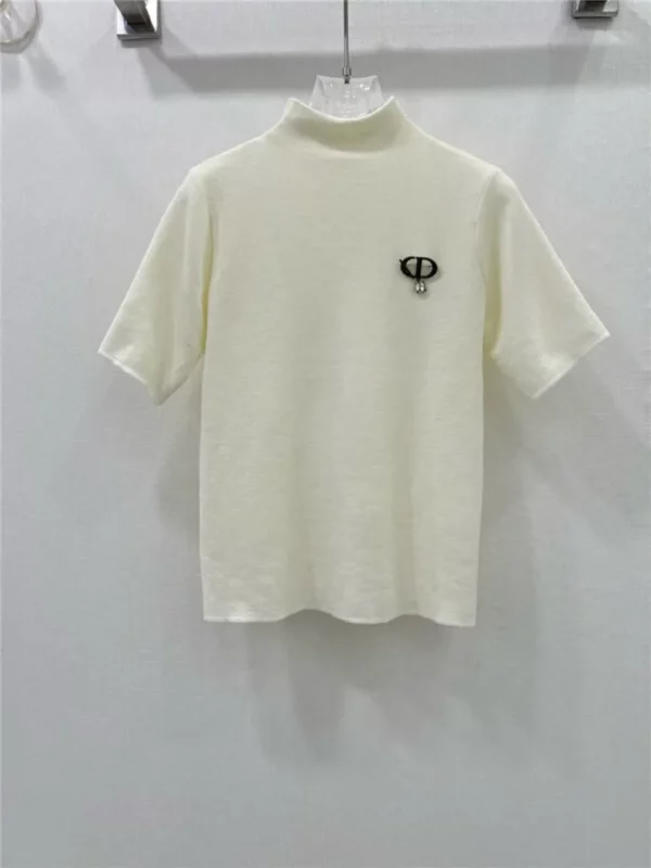 dior knitted short sleeved top - Replica Dior