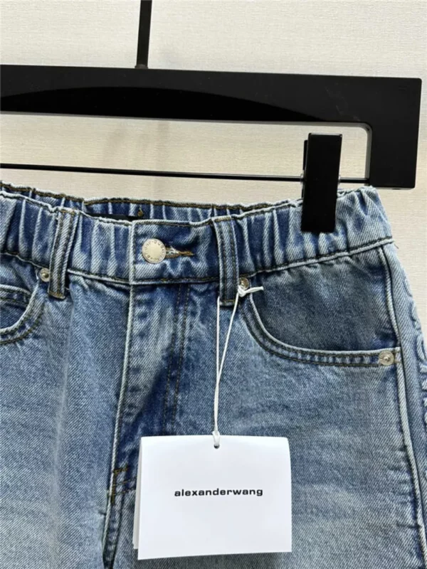 alexander wang waist side letter shorts