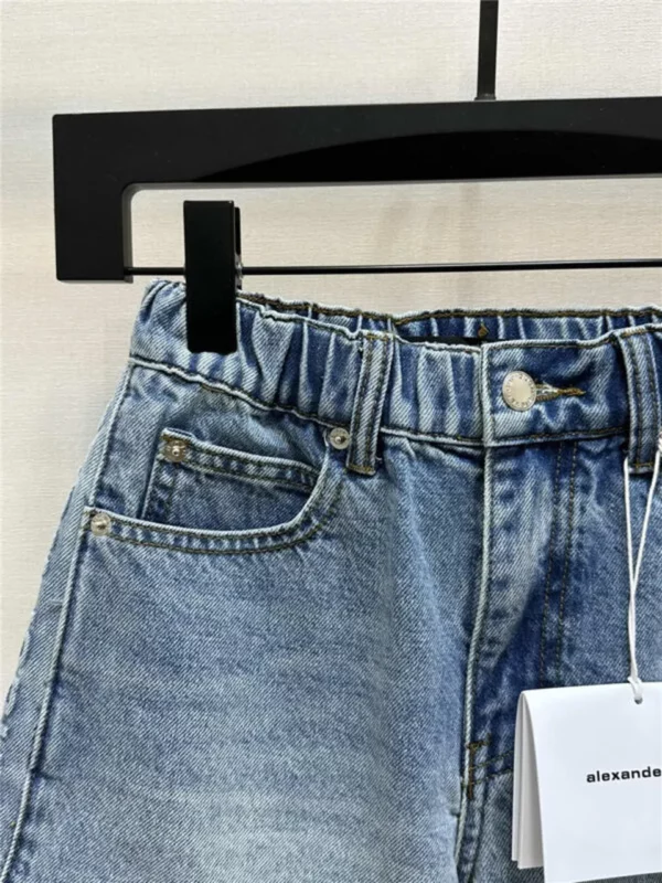 alexander wang waist side letter shorts