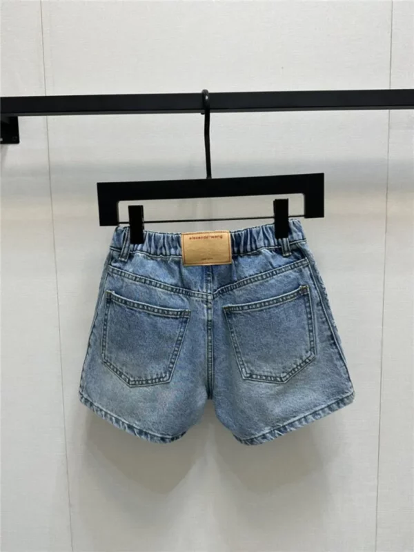 alexander wang waist side letter shorts