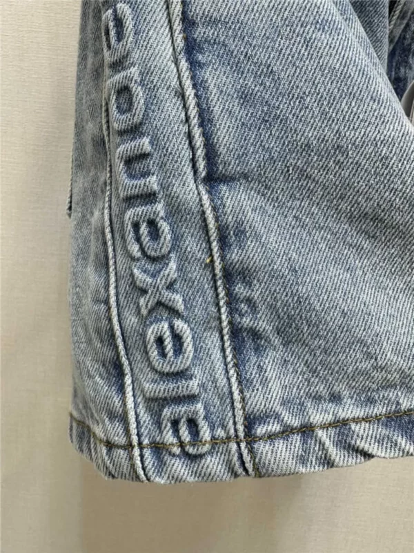 alexander wang waist side letter shorts