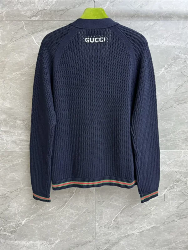 gucci hollow knit cotton cardigan - Gucci replica