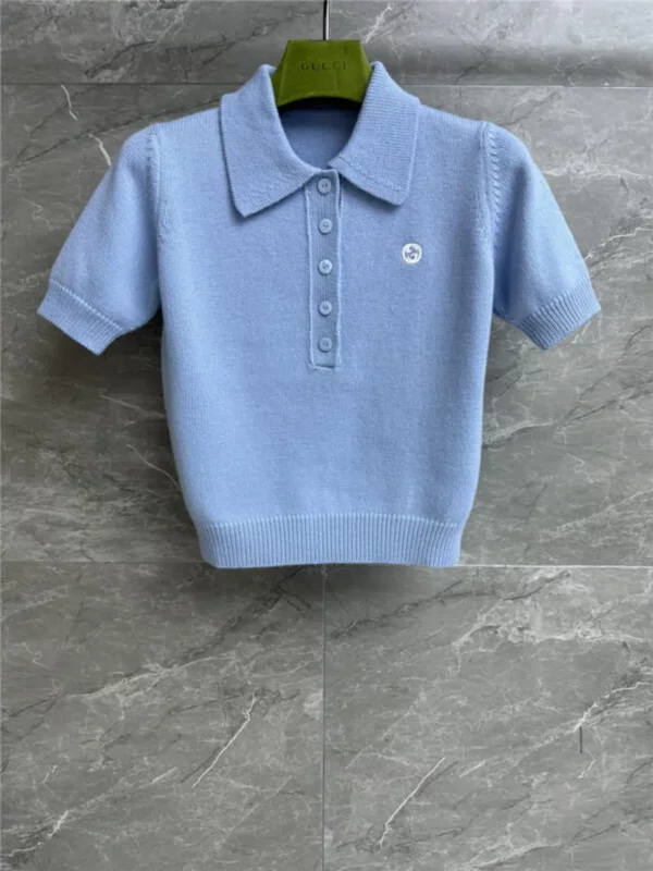 gucci double C embroidered polo shirt - Gucci replica