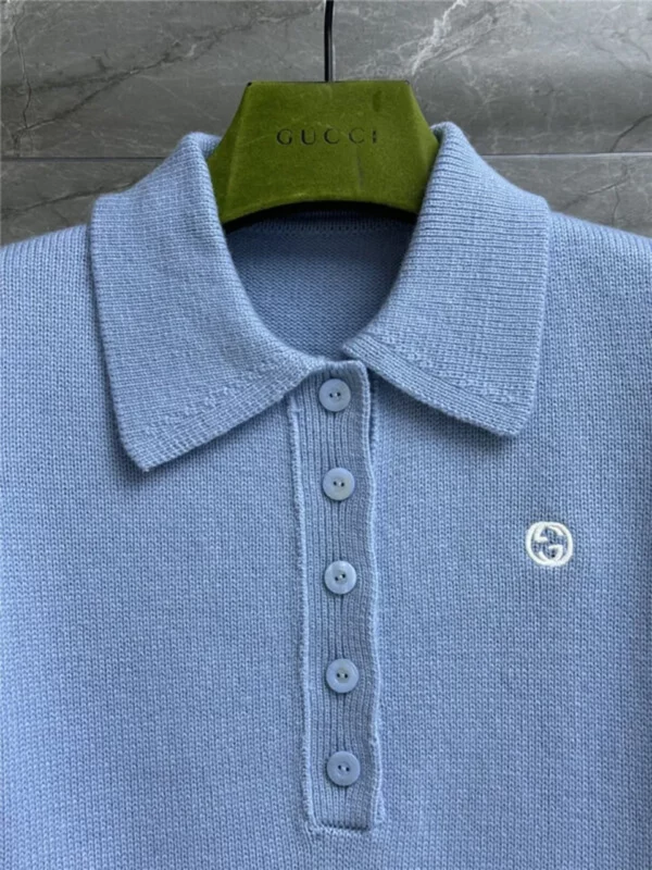 gucci double C embroidered polo shirt - Gucci replica