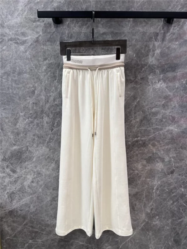 miumiu casual wide leg pants