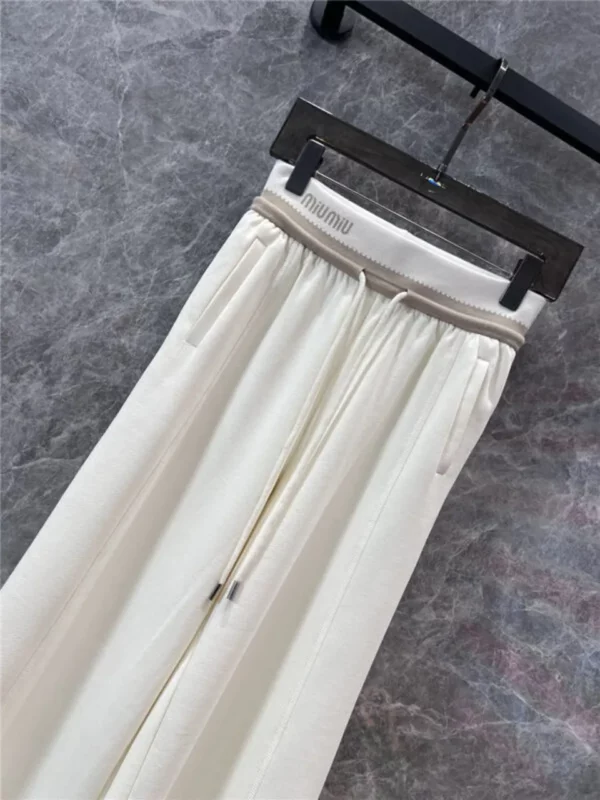 miumiu casual wide leg pants