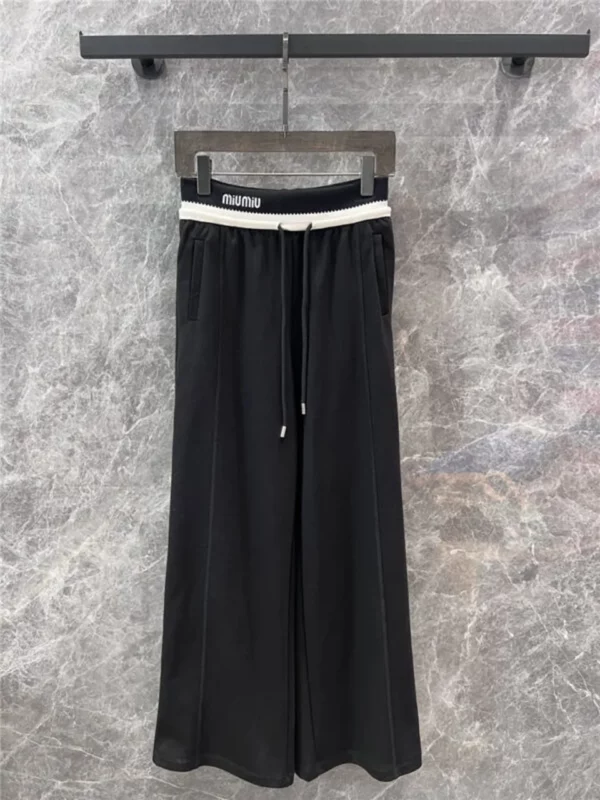 miumiu casual wide leg pants