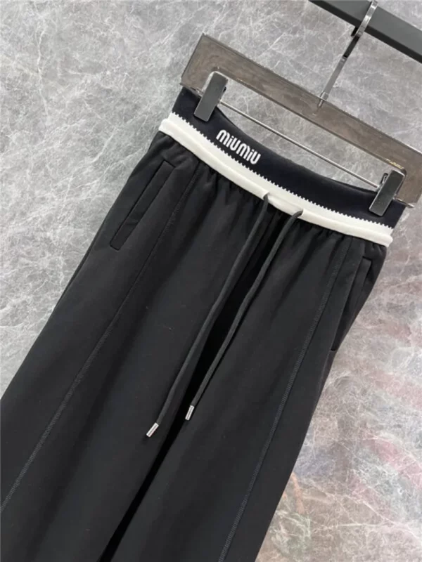 miumiu casual wide leg pants