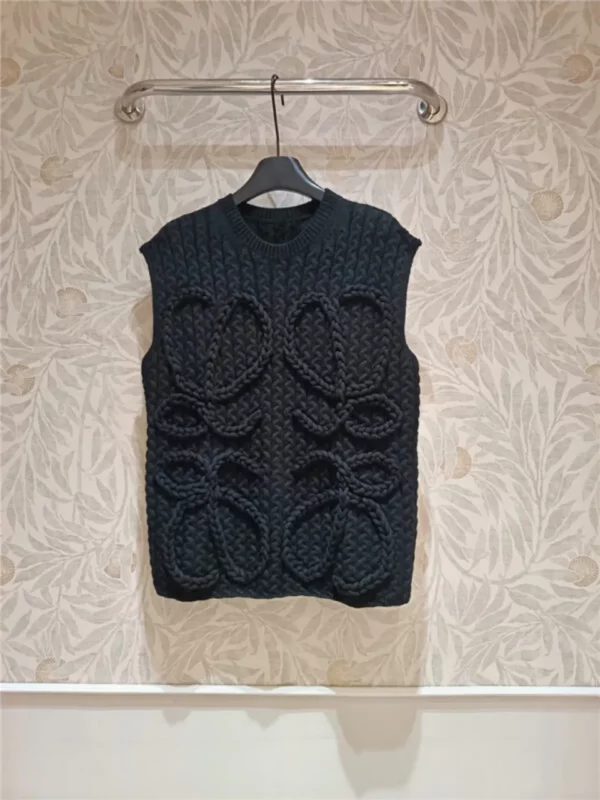 loewe braided silhouette vest