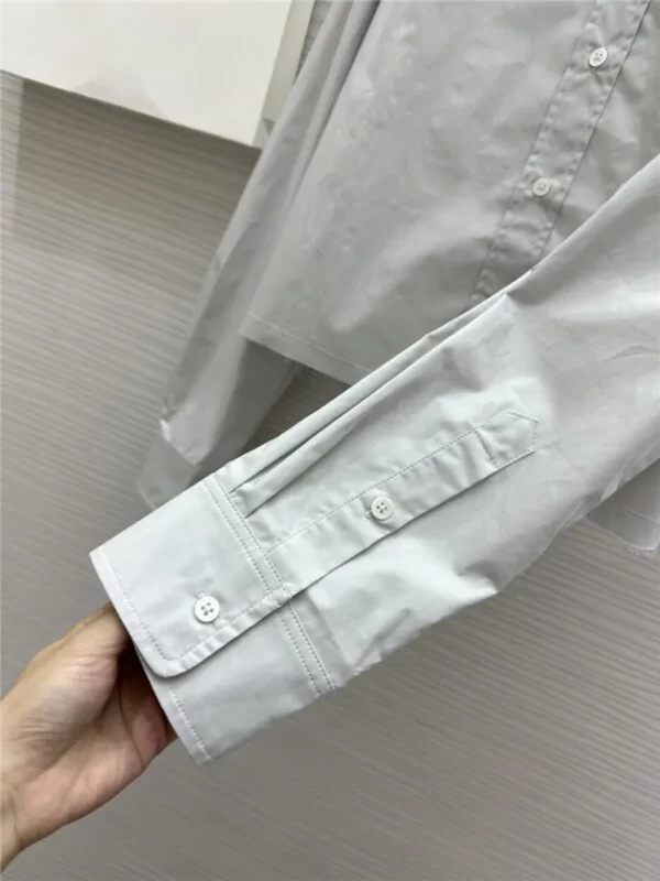 loewe embroidered raw edge shirt - fake designer website