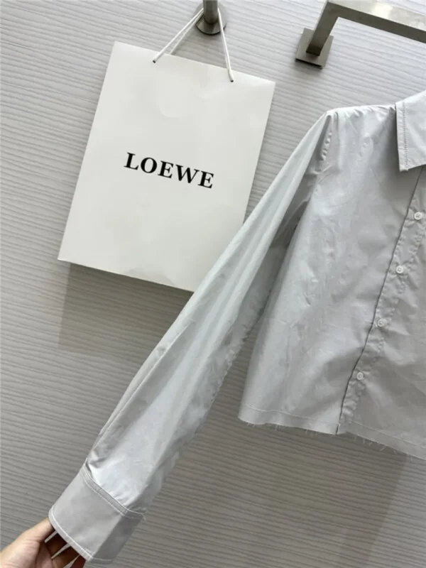 loewe embroidered raw edge shirt - fake designer website