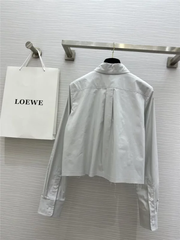 loewe embroidered raw edge shirt - fake designer website