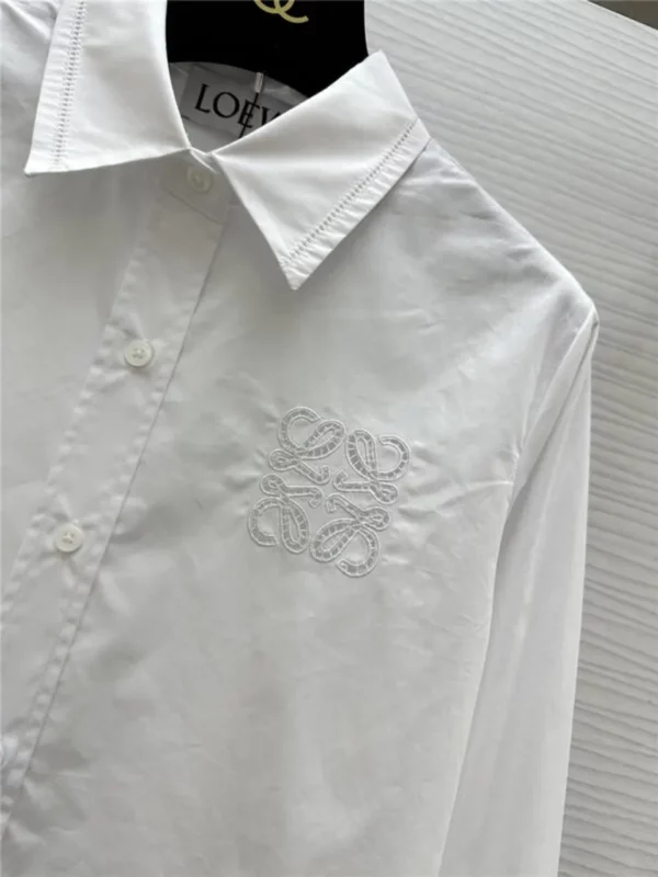 loewe embroidered raw edge shirt - fake designer website