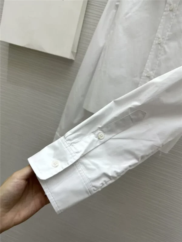 loewe embroidered raw edge shirt - fake designer website