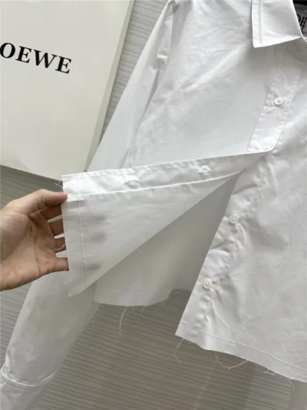 loewe embroidered raw edge shirt - fake designer website