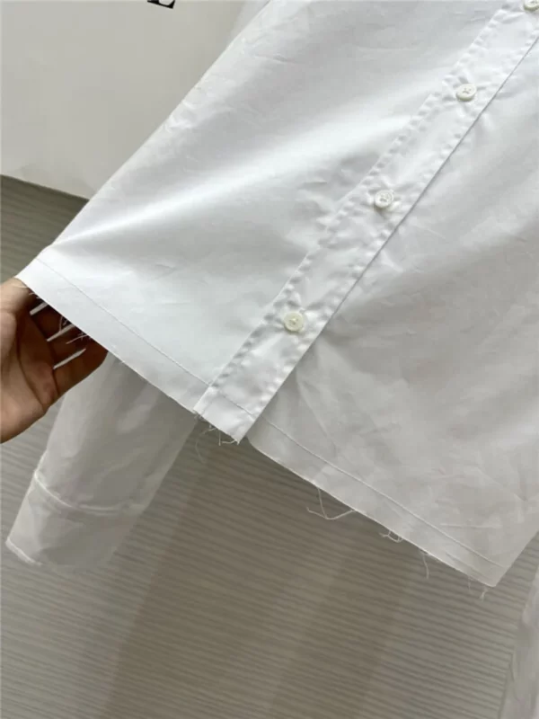 loewe embroidered raw edge shirt - fake designer website